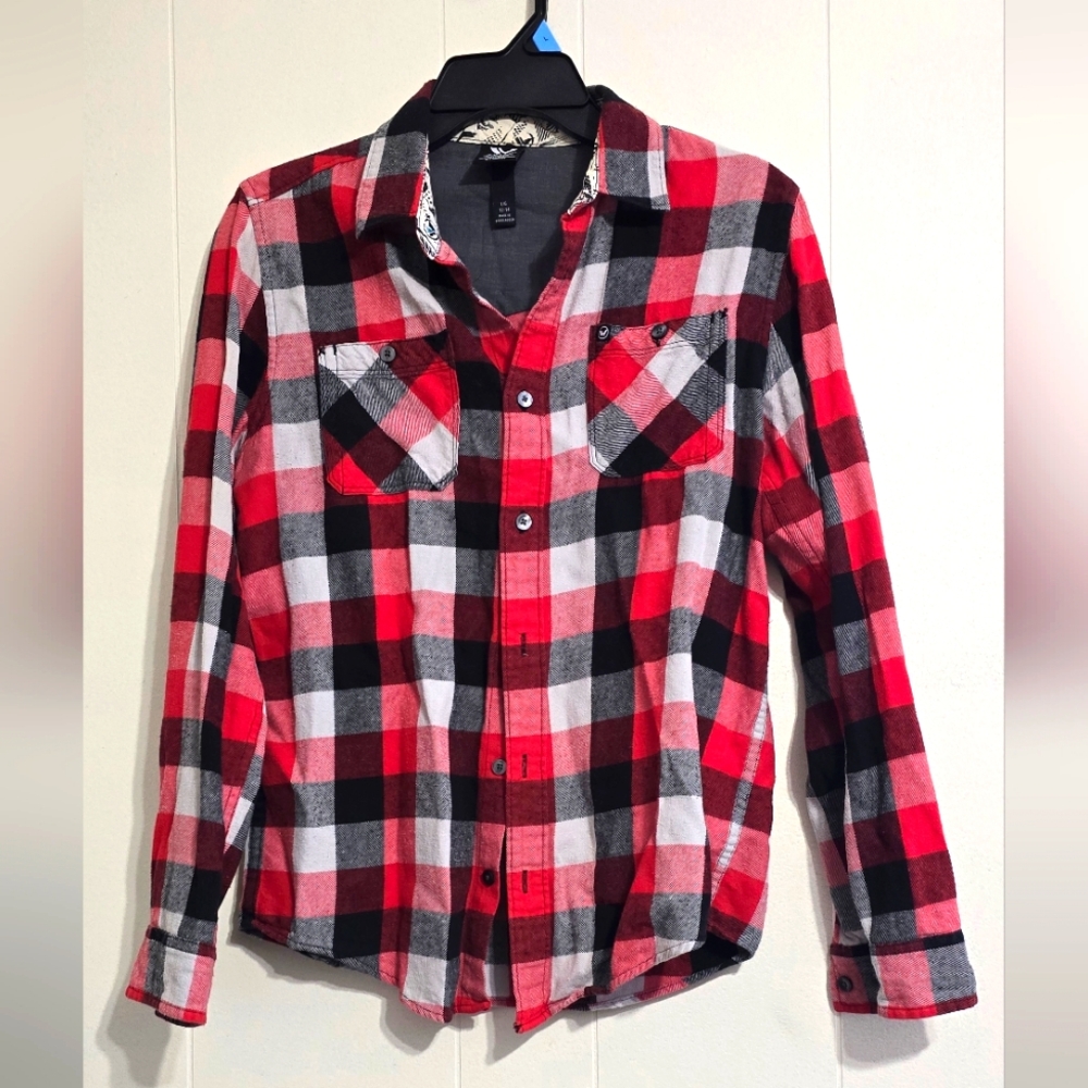Shawn White Boys Flannel, Size L (12-14)